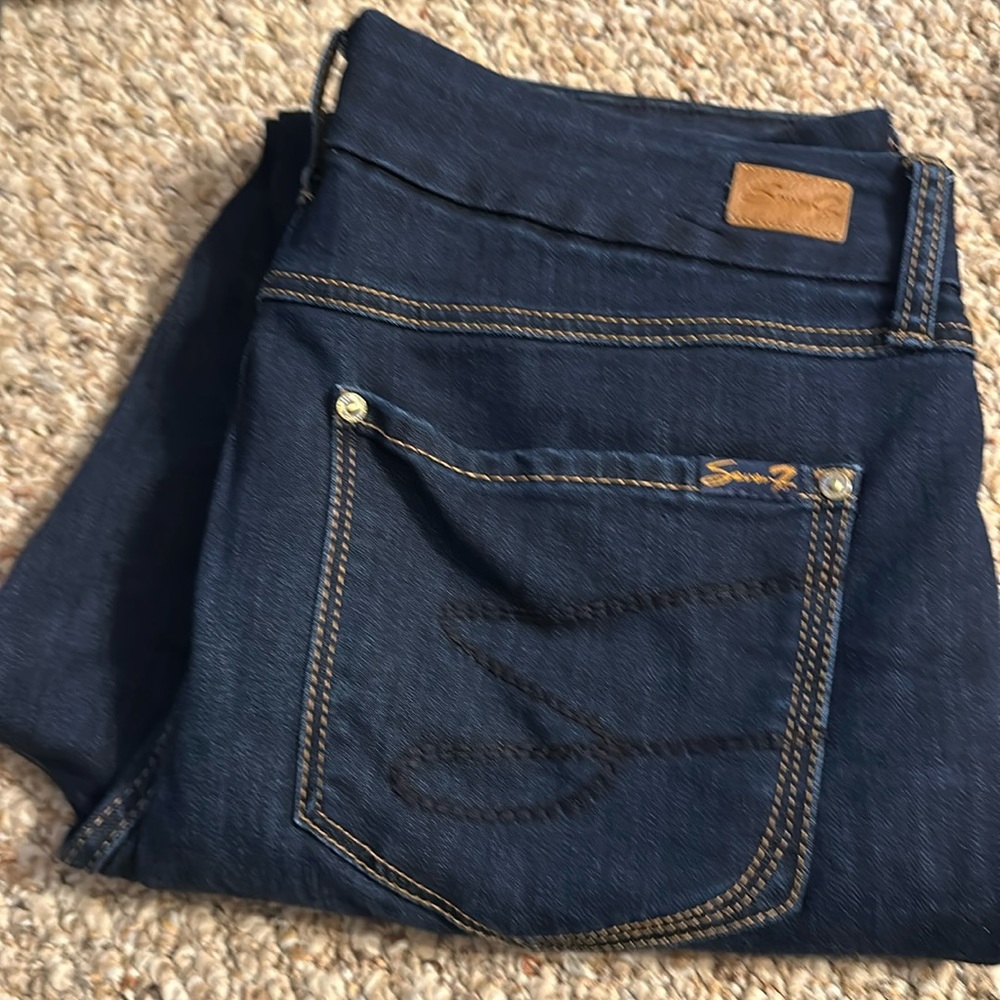 Seven 7 high rise skinny size 14 washed never worn
